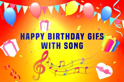 happy birthday gif with music|Happy Birthday Song GIFs